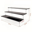 3tier 30x7.5cm black