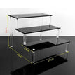 3tier 20x7.5cm black