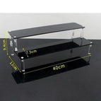 2tier 40x7.5cm black