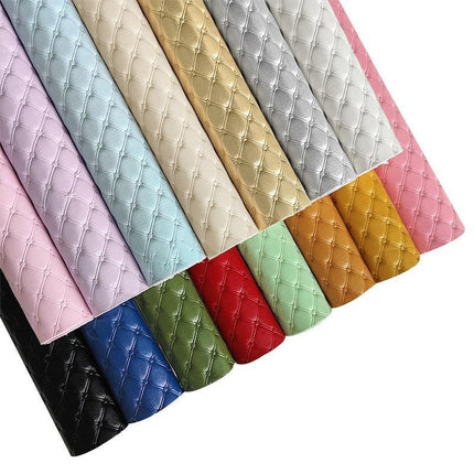 Crimson Red Premium Synthetic Leather Crafting Fabric - 30x135cm - Très Elite