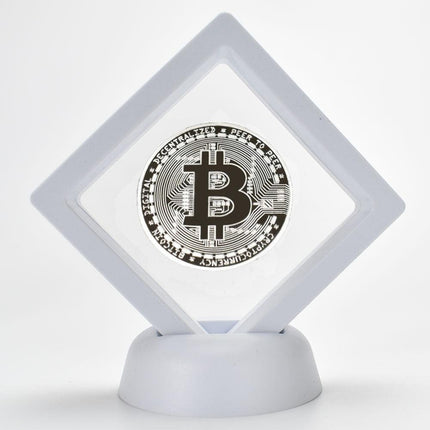 Elegant Cryptocurrency Showcase Coin - Luxurious Gold/Silver/Pink Finish, 2.5mm Thickness, 40mm Diameter - Très Elite