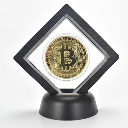 Elegant Cryptocurrency Showcase Coin - Luxurious Gold/Silver/Pink Finish, 2.5mm Thickness, 40mm Diameter - Très Elite