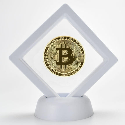 Elegant Cryptocurrency Showcase Coin - Luxurious Gold/Silver/Pink Finish, 2.5mm Thickness, 40mm Diameter - Très Elite