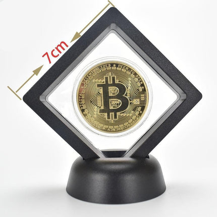 Elegant Cryptocurrency Showcase Coin - Luxurious Gold/Silver/Pink Finish, 2.5mm Thickness, 40mm Diameter - Très Elite