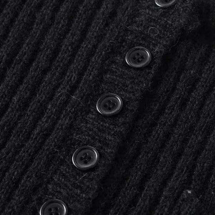 Elegant Curved Hem Knit Sweater for Women - Essential Winter Fashion Piece - Très Elite