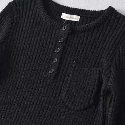 Elegant Curved Hem Knit Sweater for Women - Essential Winter Fashion Piece - Très Elite