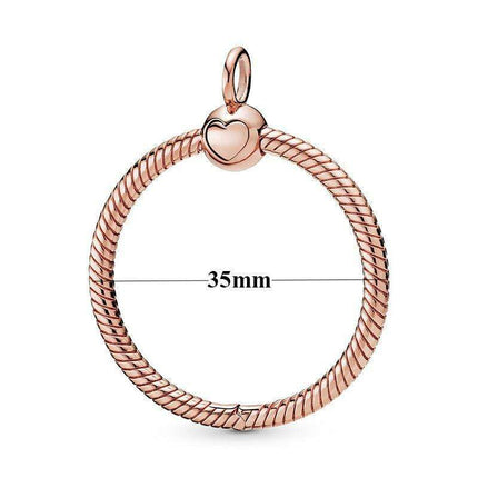 Elegant Customizable 925 Silver O Pendant Necklace for Women - Essential Minimalist Accessory - Très Elite