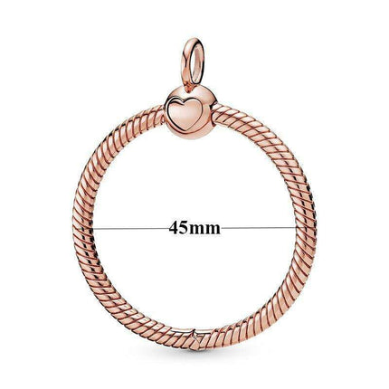 Elegant Customizable 925 Silver O Pendant Necklace for Women - Essential Minimalist Accessory - Très Elite