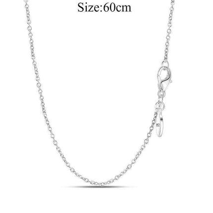 Elegant Customizable 925 Silver O Pendant Necklace for Women - Essential Minimalist Accessory - Très Elite