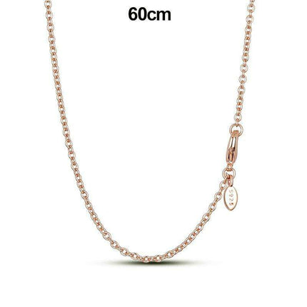 Elegant Customizable 925 Silver O Pendant Necklace for Women - Essential Minimalist Accessory - Très Elite