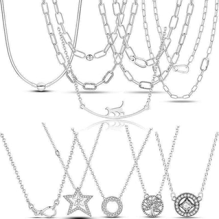 Elegant Customizable 925 Silver O Pendant Necklace for Women - Essential Minimalist Accessory - Très Elite
