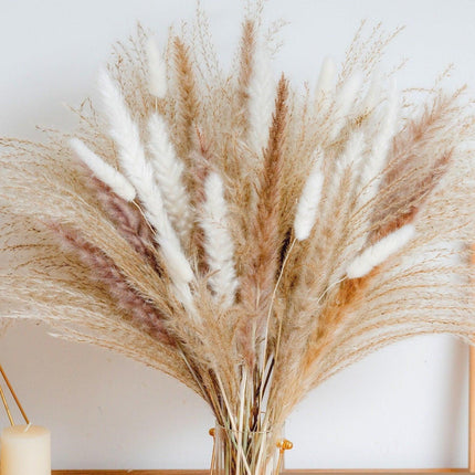 Elegant Dried Floral Arrangement with Pampas Grass - Ideal for Home Decor and Special Occasions