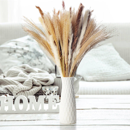 Elegant Dried Floral Arrangement with Pampas Grass - Ideal for Home Decor and Special Occasions