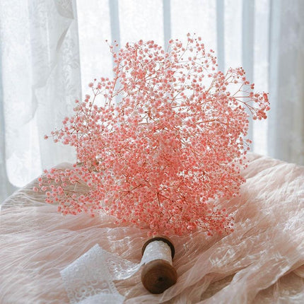 Elegant Dried Gypsophila Bouquet - Ideal for Weddings & Rustic Home Decor - Très Elite