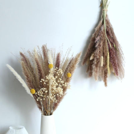 Elegant Dried Pampas Grass Bouquet - Timeless Natural Floral Arrangement for Home and Celebrations - Très Elite