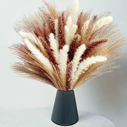 Elegant Dried Pampas Grass and Reed Arrangement | Timeless Natural Touch for Luxurious Decor - Très Elite