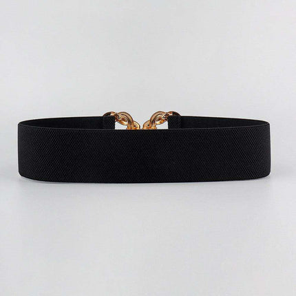 Elegant Elastic Belt with Zinc Alloy Buckle: Fashionable Accessory - Très Elite