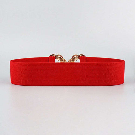 Elegant Elastic Belt with Zinc Alloy Buckle: Fashionable Accessory - Très Elite