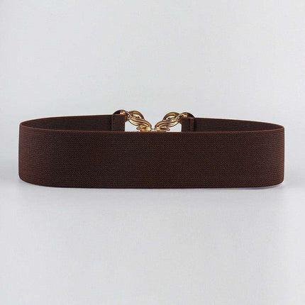 Elegant Elastic Belt with Zinc Alloy Buckle: Fashionable Accessory - Très Elite
