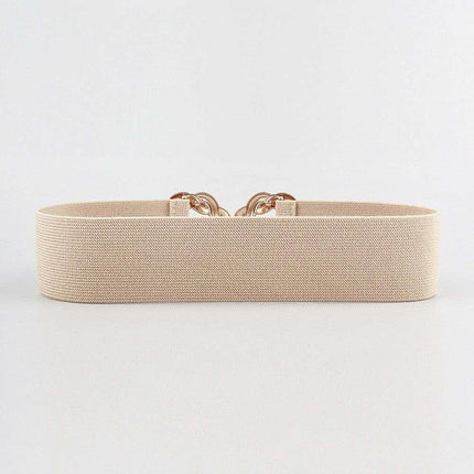 Elegant Elastic Belt with Zinc Alloy Buckle: Fashionable Accessory - Très Elite