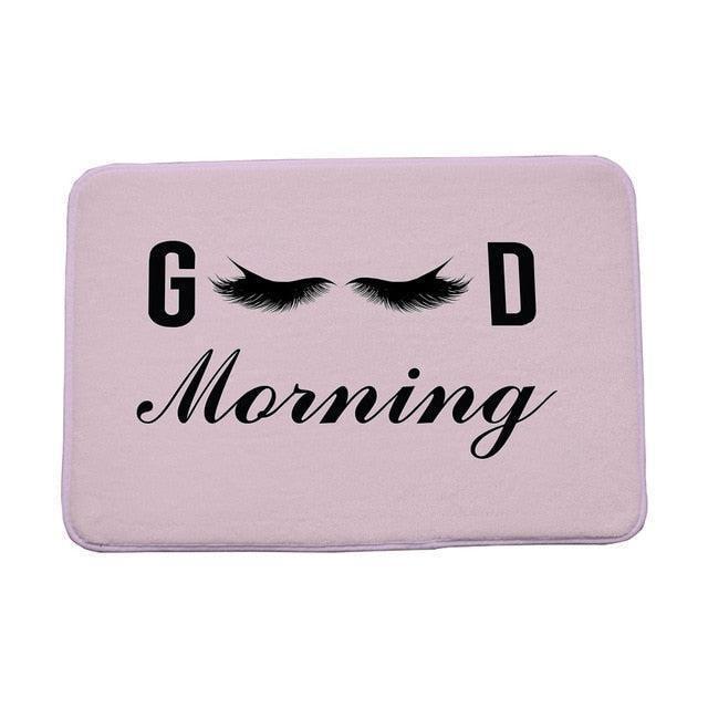 Elegant Eyelashes Print Adhesive-Backed Mat: Enhance Your Home with Elegance and Shield