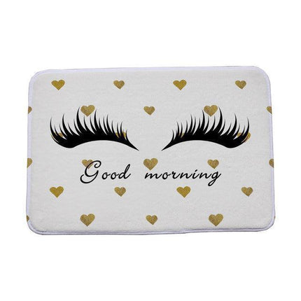 Elegant Eyelashes Print Adhesive-Backed Mat: Enhance Your Home with Elegance and Shield - Très Elite