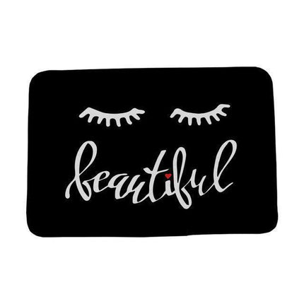 Elegant Eyelashes Print Adhesive-Backed Mat: Enhance Your Home with Elegance and Shield - Très Elite