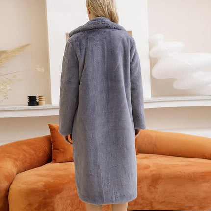 Elegant Faux Rabbit Fur Winter Coat for Ultimate Comfort - Très Elite