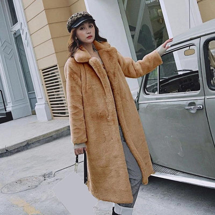 Elegant Faux Rabbit Fur Winter Coat for Ultimate Comfort - Très Elite