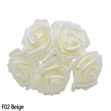Elegant Faux Rose Bouquet Set - Choose from 10/20/30 Pieces