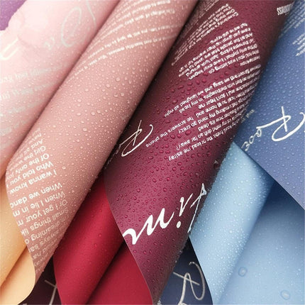 Elegant Floral Alphabet Gift Wrap Collection - Premium Waterproof Crafting Kit - Korean Design Essentials - Très Elite