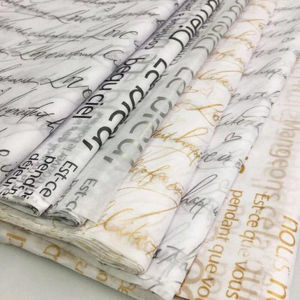 Elegant Floral English Letter Gift Wrap Set - 25 Premium Sheets for Special Celebrations - Très Elite