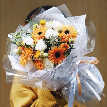 Elegant Floral English Letter Gift Wrap Set - 25 Premium Sheets for Special Celebrations - Très Elite