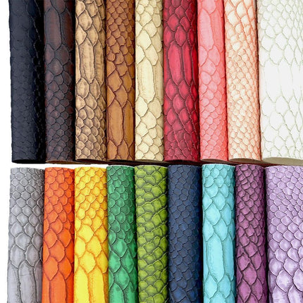 Elegant Gator Textured Matte Faux Leather Crafting Roll - Premium Quality for Creative Projects..