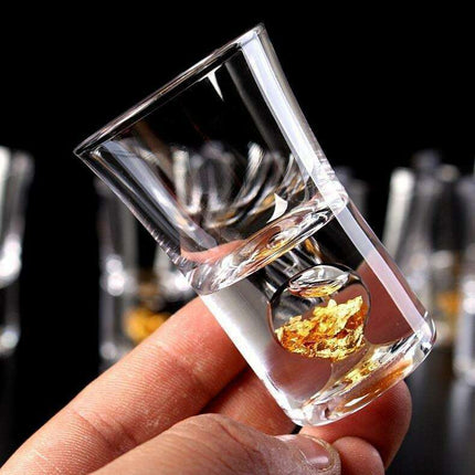 Elegant Gold-Accented Crystal Wine Glass - Perfect for Home Entertaining, KTV, and Social Gatherings - Très Elite