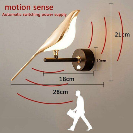 Elegant Gold Rotating LED Wall Lamp - Modern Lighting Solution for Bedrooms