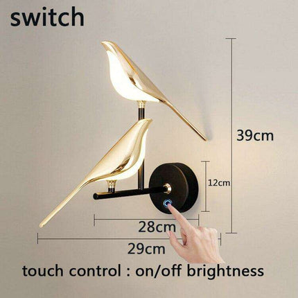 Elegant Gold Rotating LED Wall Lamp - Modern Lighting Solution for Bedrooms