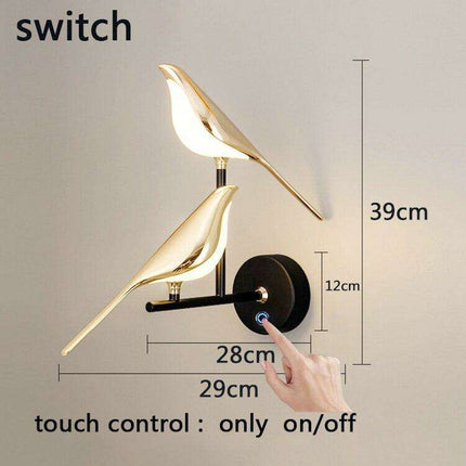 Elegant Gold Rotating LED Wall Lamp - Modern Lighting Solution for Bedrooms