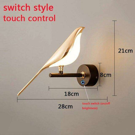 Elegant Gold Rotating LED Wall Lamp - Modern Lighting Solution for Bedrooms