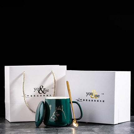 Elegant Golden Totoro Ceramic Mug Collection - 400ml Capacity - Très Elite