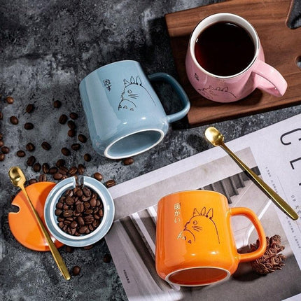 Elegant Golden Totoro Ceramic Mug Collection - 400ml Capacity - Très Elite