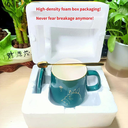 Elegant Golden Totoro Ceramic Mug Collection - 400ml Capacity - Très Elite