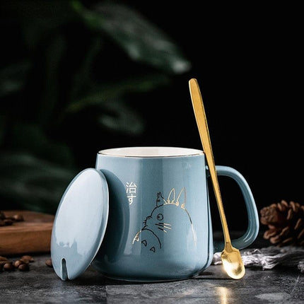 Elegant Golden Totoro Ceramic Mug Collection - 400ml Capacity - Très Elite