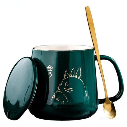 Elegant Golden Totoro Ceramic Mug Collection - 400ml Capacity - Très Elite