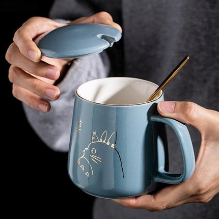 Elegant Golden Totoro Ceramic Mug Collection - 400ml Capacity - Très Elite