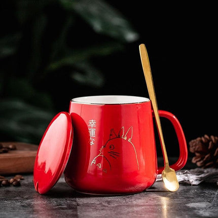 Elegant Golden Totoro Ceramic Mug Collection - 400ml Capacity - Très Elite