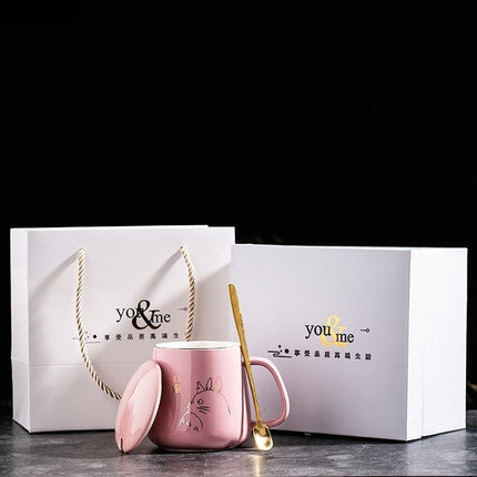 Elegant Golden Totoro Ceramic Mug Collection - 400ml Capacity - Très Elite