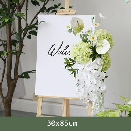 Elegant Green Silk Floral Arrangement for Wedding Decor - Maison d'Elite's JAROWN Flower Row - Très Elite