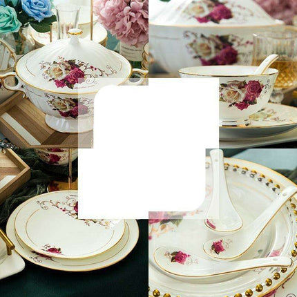 Elegant Guci Free Bone China Dining Collection with Stylish Ceramic Bowl - Très Elite