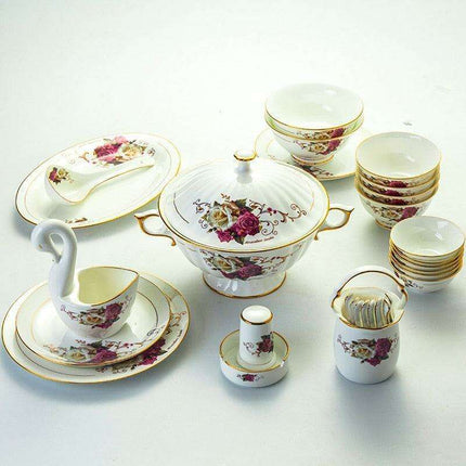 Elegant Guci Free Bone China Dining Collection with Stylish Ceramic Bowl - Très Elite